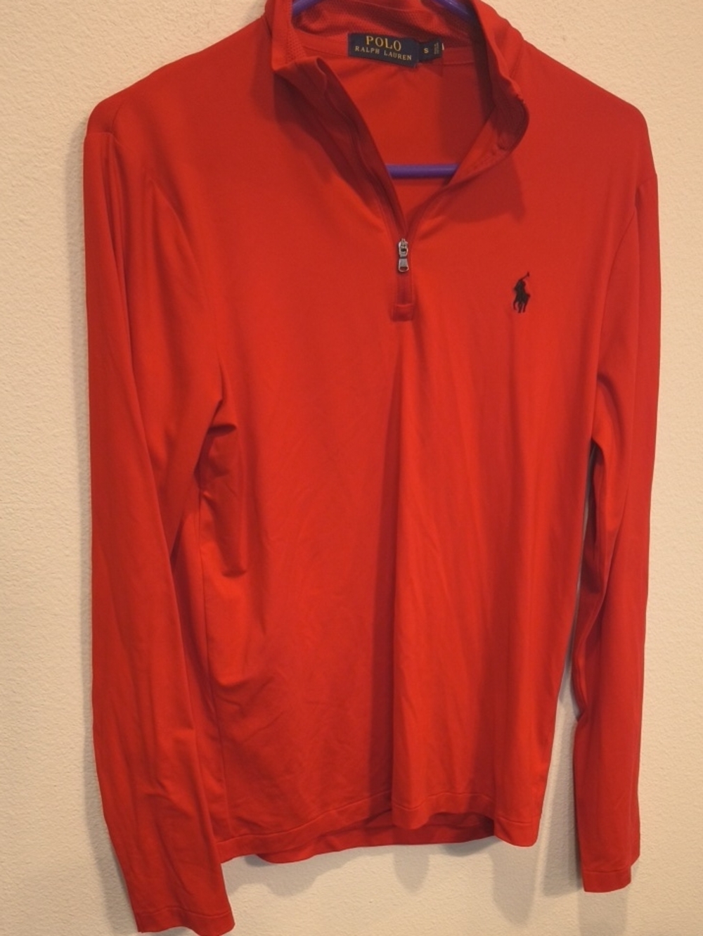Polo by Ralph Lauren Orange Performance Tee Small